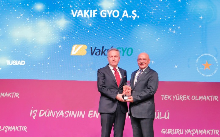 Vakıf GYO,  Türkiye Mükemmellik Ödülü’nün Sahibi Oldu