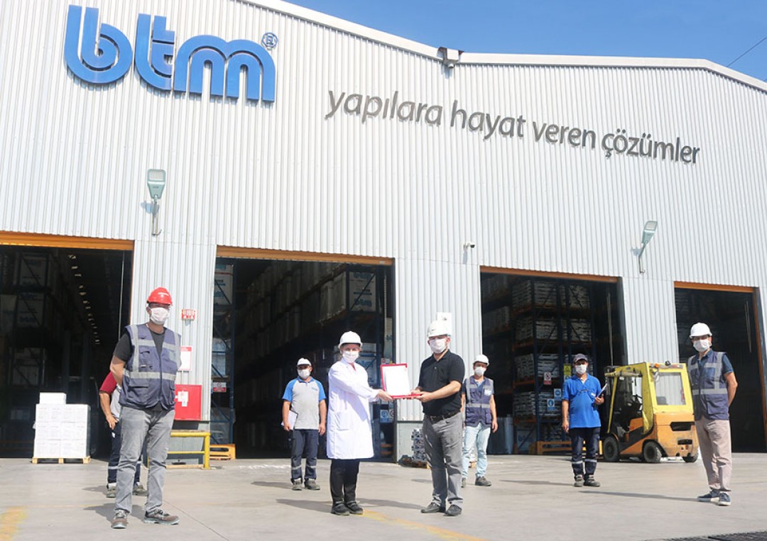 BTM’ye “TSE Covid -19 Güvenli Üretim” Belgesi