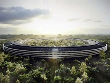 ''Uzay Gemisi'' Apple Binası Açıldı