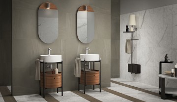 Küçük Hacimli Banyolar İçin Minimalist Seri