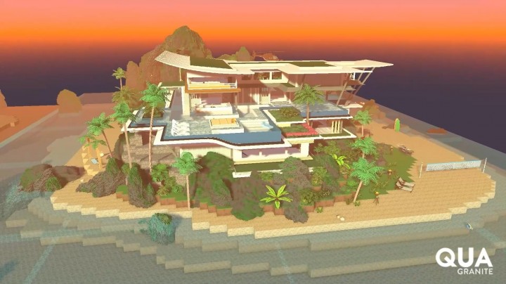 QUA, Sandbox’taki Adasında Villa Tasarımını Tamamladı