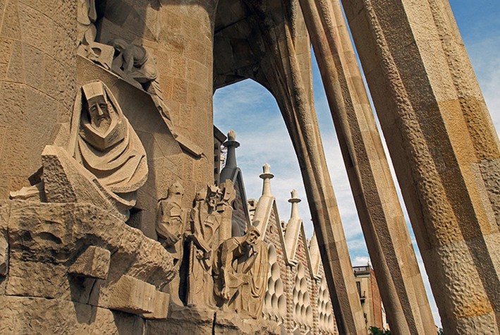 Barselona'daki La Sagrada Familia Bazilikası