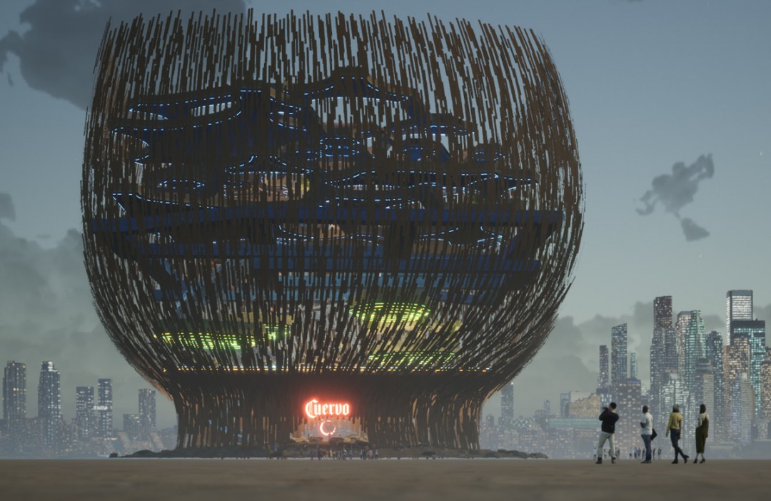 Bina, bir agav bitkisinin köklerine benzeyecek şekilde tasarlanmıştır. Bina, bir agav bitkisinin köklerine benzeyecek şekilde tasarlanmıştır.