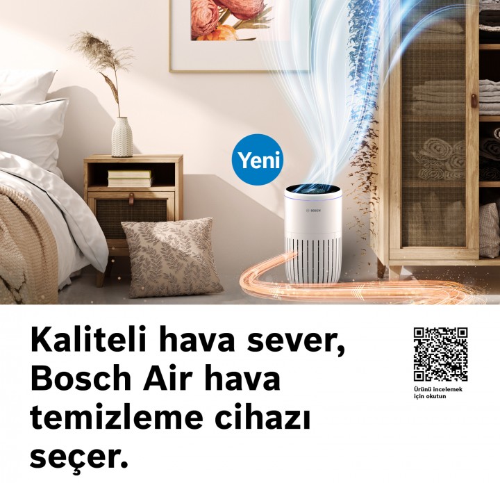Bosch Termoteknoloji Ürün Ailesi Hava Temizleme Cihazı ile Genişliyor