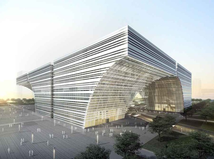 Çin'de Devasa Bir Yapı: Changzhou Kültür Ve Sanat Merkezi