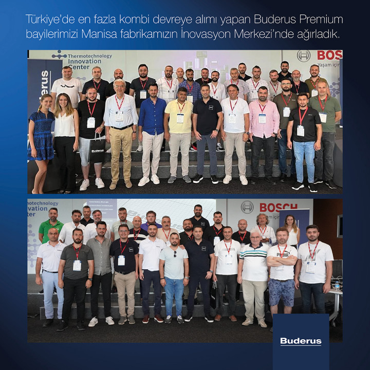 Buderus, 50 Star Club Premium Üyesini Manisa Fabrikasında Ağırladı