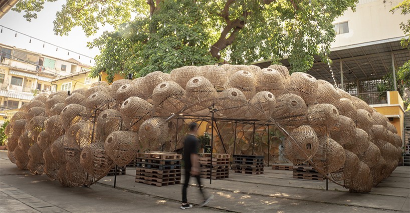 Bambudan İnşa Edilmiş Sürdürülebilir Bir Pavyon