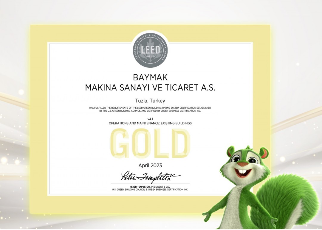 Baymak LEED Altın Sertifika Baymak LEED Altın Sertifika