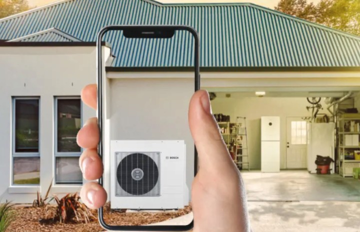 Ses Aracı ve 3D VR Simülasyonu Bosch Isı Pompasında