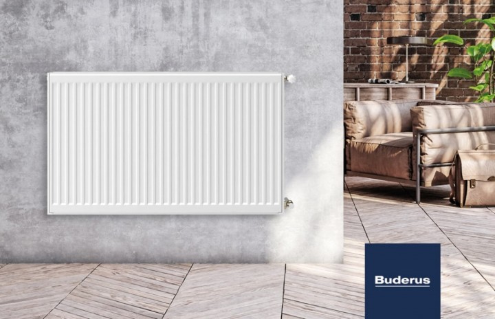 Buderus’tan Yaşam Alanlarına Maksimum   Verim ile Estetik Katan Radyatör
