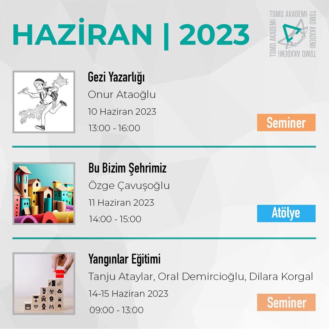 Türk Serbest Mimarlar Derneği (TSMD) Haziran 2023