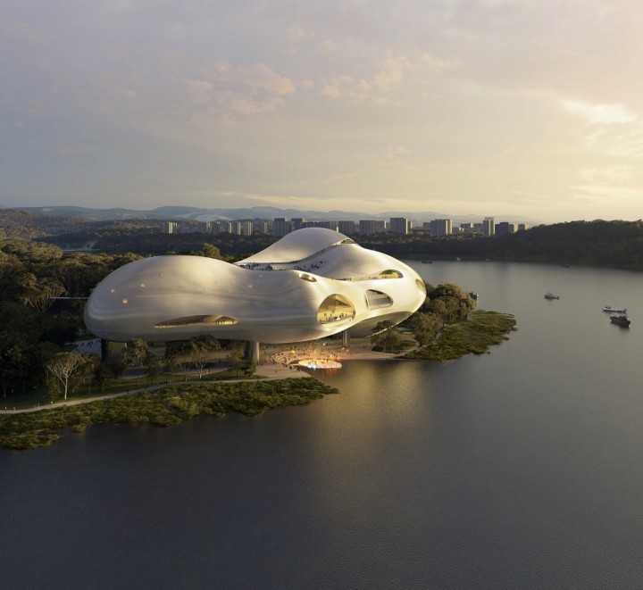 OPEN Architecture'ın Çin'deki Sürdürülebilir Yichang Büyük Tiyatrosu