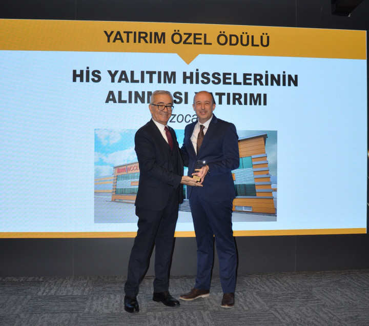 İzocam “Yatırım Özel Ödülü”nü Evine Taşıdı!
