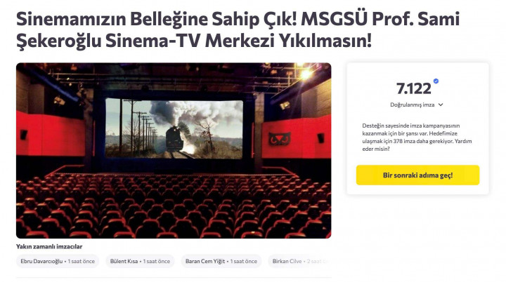 MSGSÜ Sinema-TV Merkezi Yıkılacak mı?