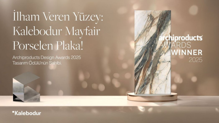 Kalebodur, Archiproducts Design Awards 2025'te Ödül Kazandı