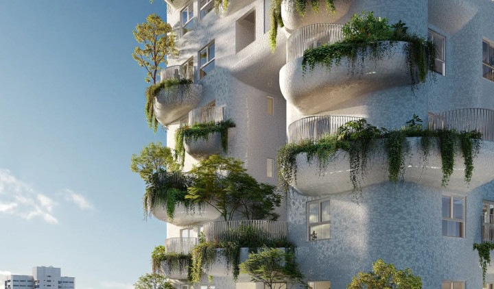 Taichung’da Doğayla İç İçe Yeni Konut Kulesi: “The Island”