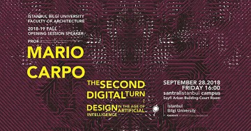 Mimarlık Teorisyeni Mario Carpo Bilgi'nin Davetlisi