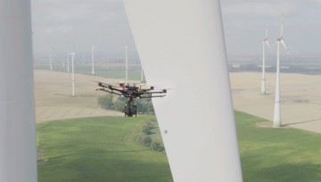 Rüzgar Türbinlerinin Bakımları Drone İle Yapılıyor
