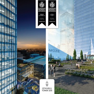 ​İstanbul Tower 205’e European Property Awards ’dan 2 Ödül!